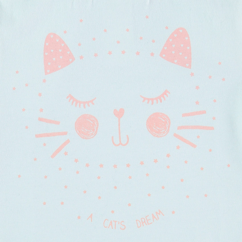 Ζέρσεϊ ζιβάγκο με όρθιο λαιμό και τυπωμένη γάτα 