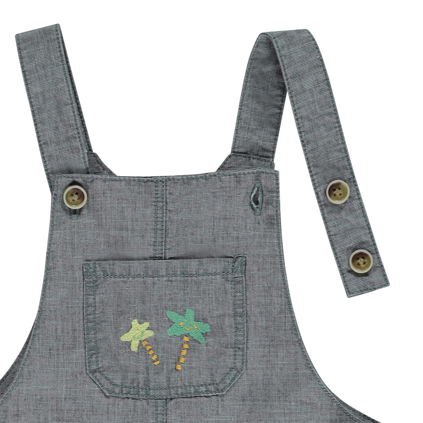 Σαλοπέτα κοντή με κεντήματα φοίνικες για bebe αγόρι 