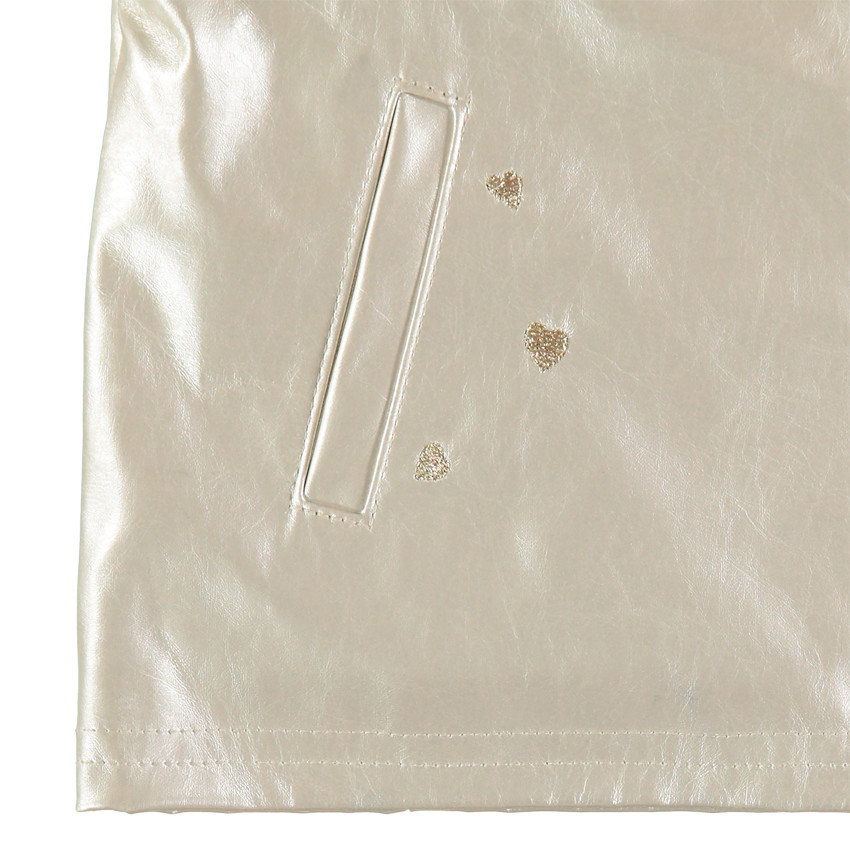  Τζάκετ perfecto από δερματίνη με σατέν επένδυση 