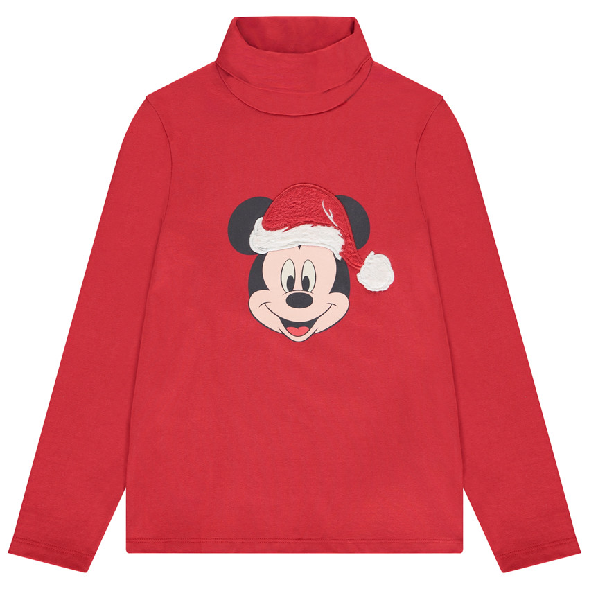Πλεκτό με ψηλό λαιμό και σχέδιο Mickey Disney για Χριστούγεννα αγόρι 