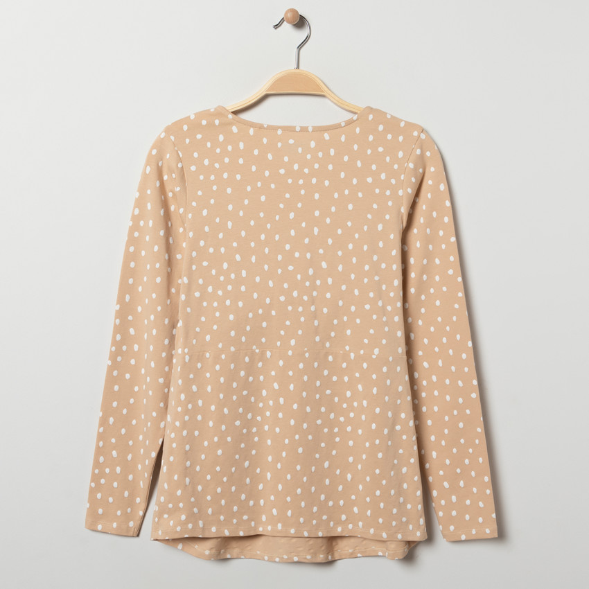 Μπλούζα μακρυμάνικη εγκυμοσύνης και θηλασμού με πουά σχέδιο  Additional Μπλούζα μακρυμάνικη εγκυμοσύνης και θηλασμού με πουά σχέδιο