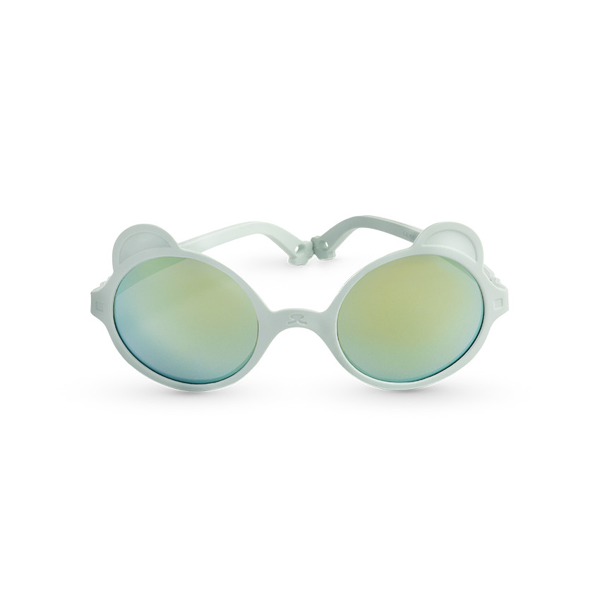 Lunettes de soleil incassables Ourson 1-2 ans vert amande 