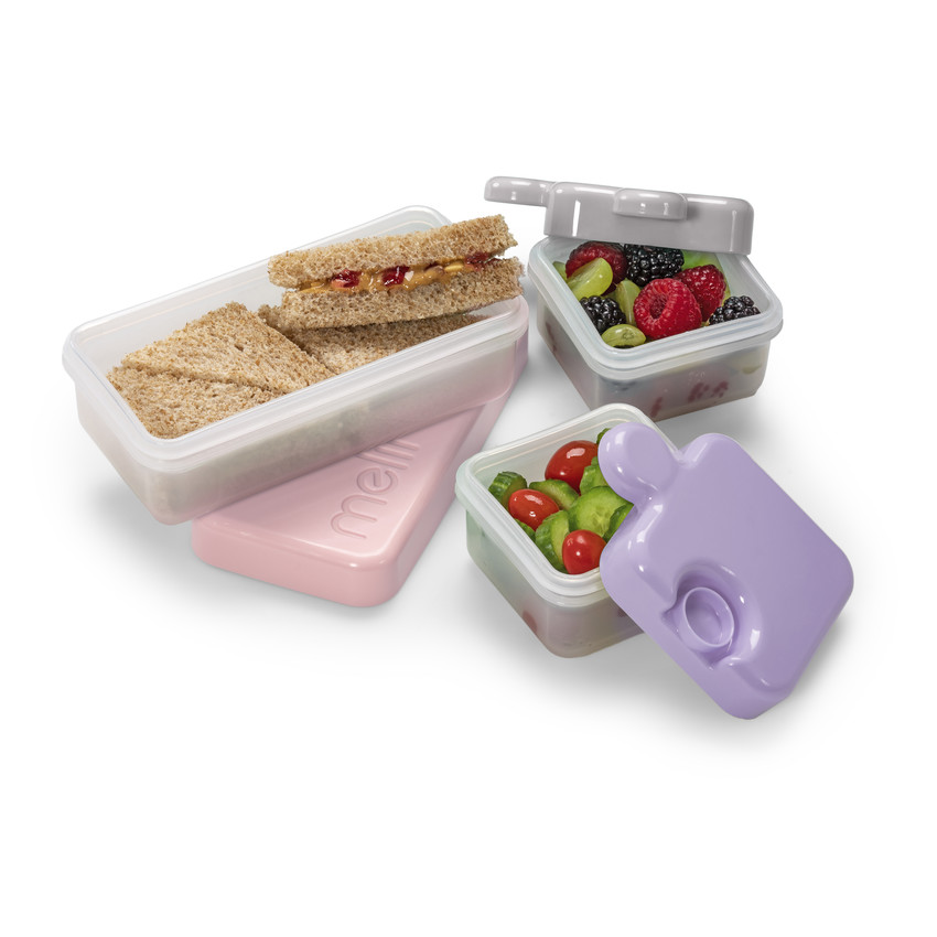 Φαγητοδοχείο Παζλ (Bento) Purple/Grey/Pink Melli 