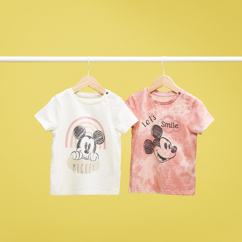 Κοντομάνικο μπλουζάκι tie & dye με σχέδιο Mickey Disney για bebe αγόρι 