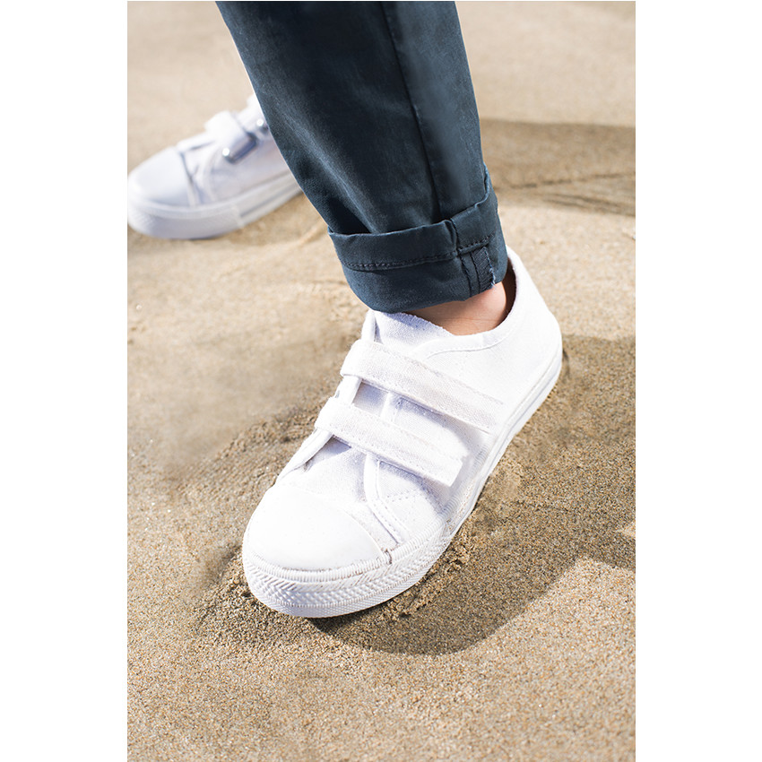 Χαμηλά υφασμάτινα αθλητικά παπουτσάκια με velcro σε νούμερο 20 έως 23 