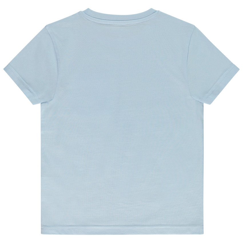 Κοντομάνικο μπλουζάκι με σχέδιο αιλουροειδούς και τσέπη για αγόρι 