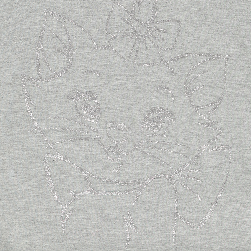 T-shirt forme boîte à manches courtes print Marie Aristochats Disney pour fille Main T-shirt forme boîte à manches courtes print Marie Aristochats Disney pour fille