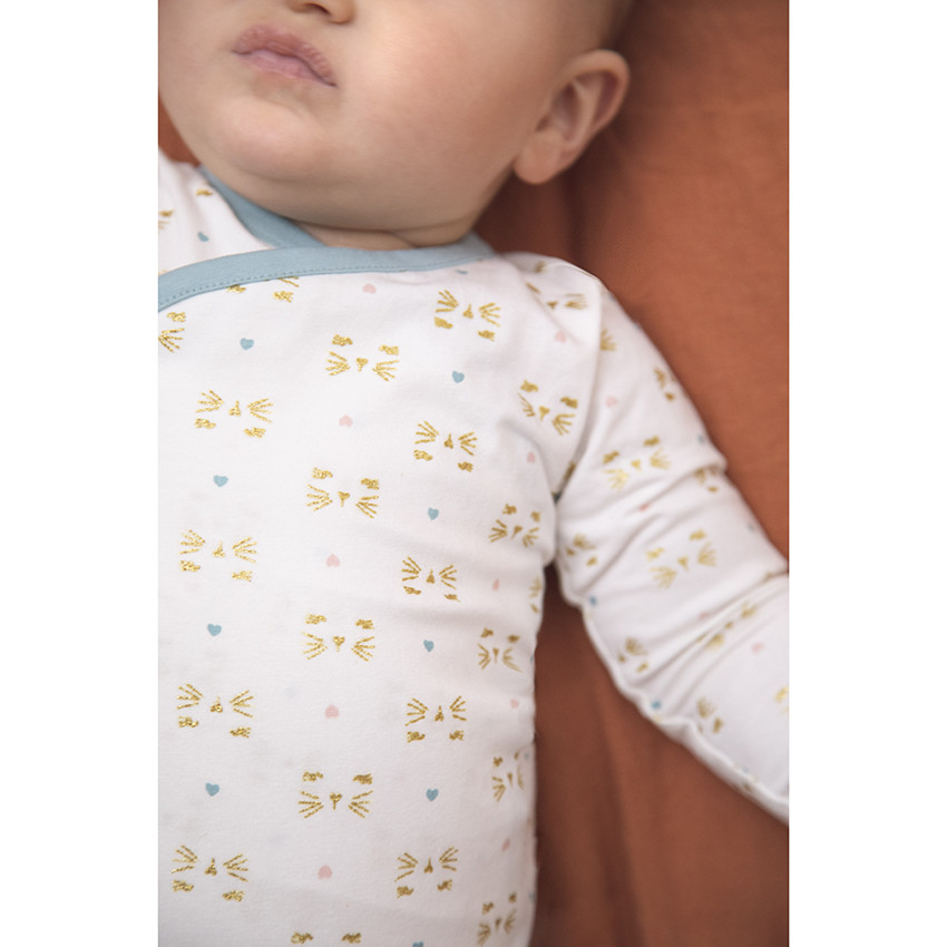 Lot de 7 bodies manches longues pour bébé fille 