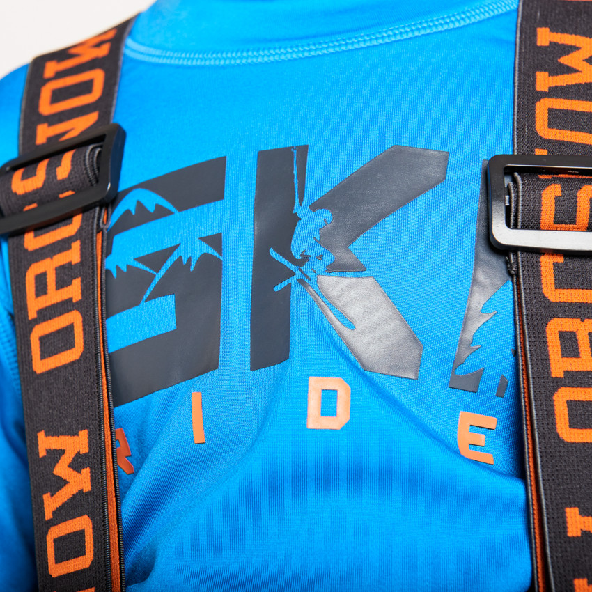 Pantalon de ski imprimé camouflage à bretelles amovibles pour garçon  