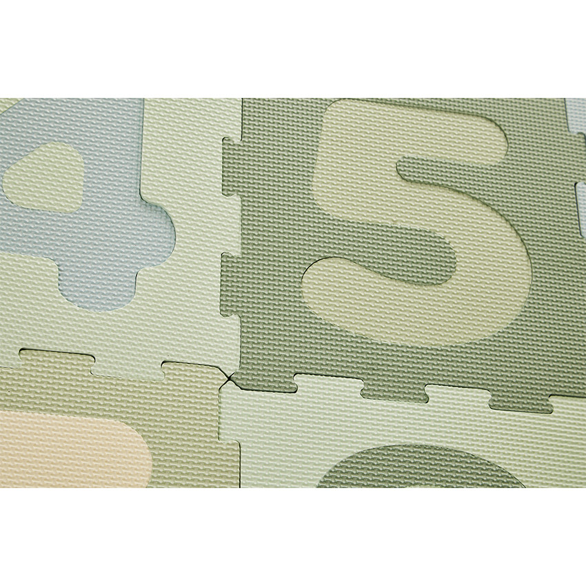 Χαλάκι δραστηριοτήτων από αφρό με 10 αριθμημένες πλάκες σε πράσινο 