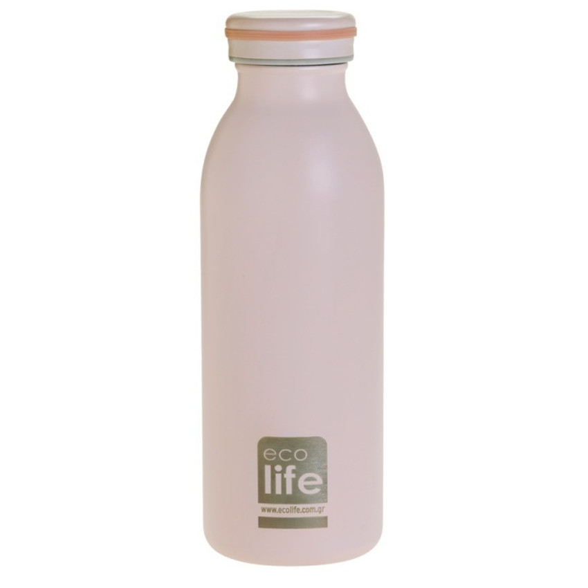 Eco Life Μεταλλικο Θερμος 450ml - Pastel Pink 