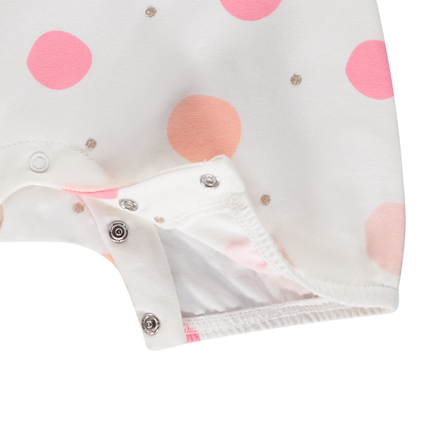 Σαλοπέτα κοντή με πουά σχέδιο για bebe κορίτσι 