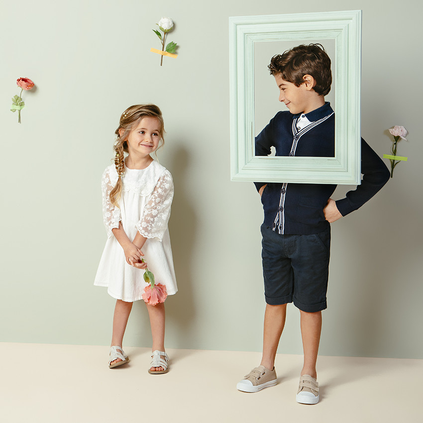 Polo κοντομάνικο μονόχρωμο με λεπτομέρειες chambray 