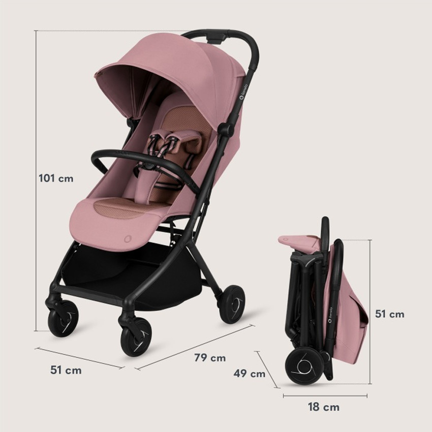 Καρότσι Ταξιδίου έως 22kg Sia Pink Rose Lionelo  