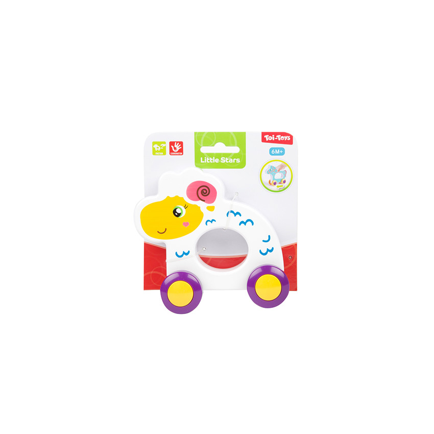Βρεφικά Τροχηλάτα Ζωάκια Ωθησης Σε 3 Σχέδια Little Stars Baby - 1τμχ 