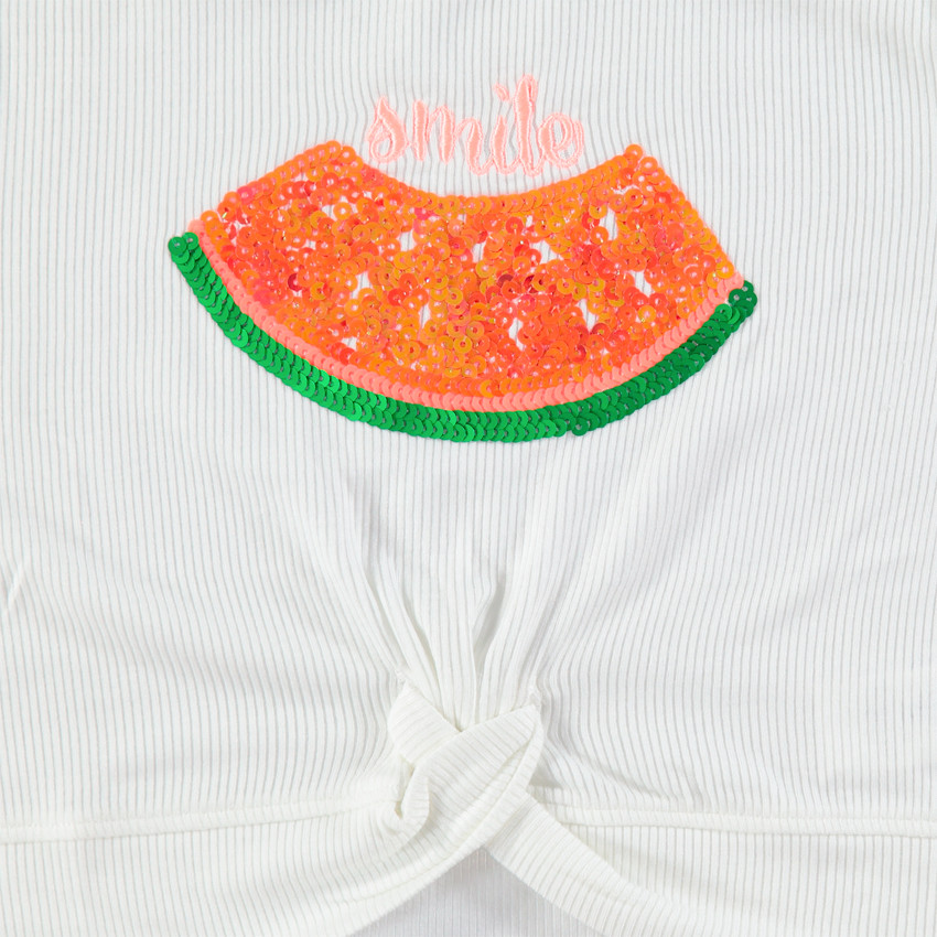 Παιδικά - Σετ με καρπούζι με πούλιες και σορτσάκι σε μελανζέ ζέρσεϊ 