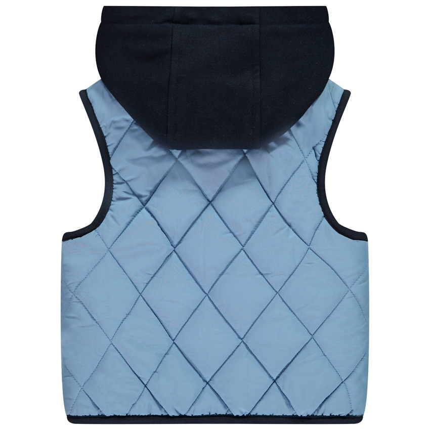 Γιλέττα χωρίς μανίκια με επένδυση και κουκούλα για μωρό αγόρι 