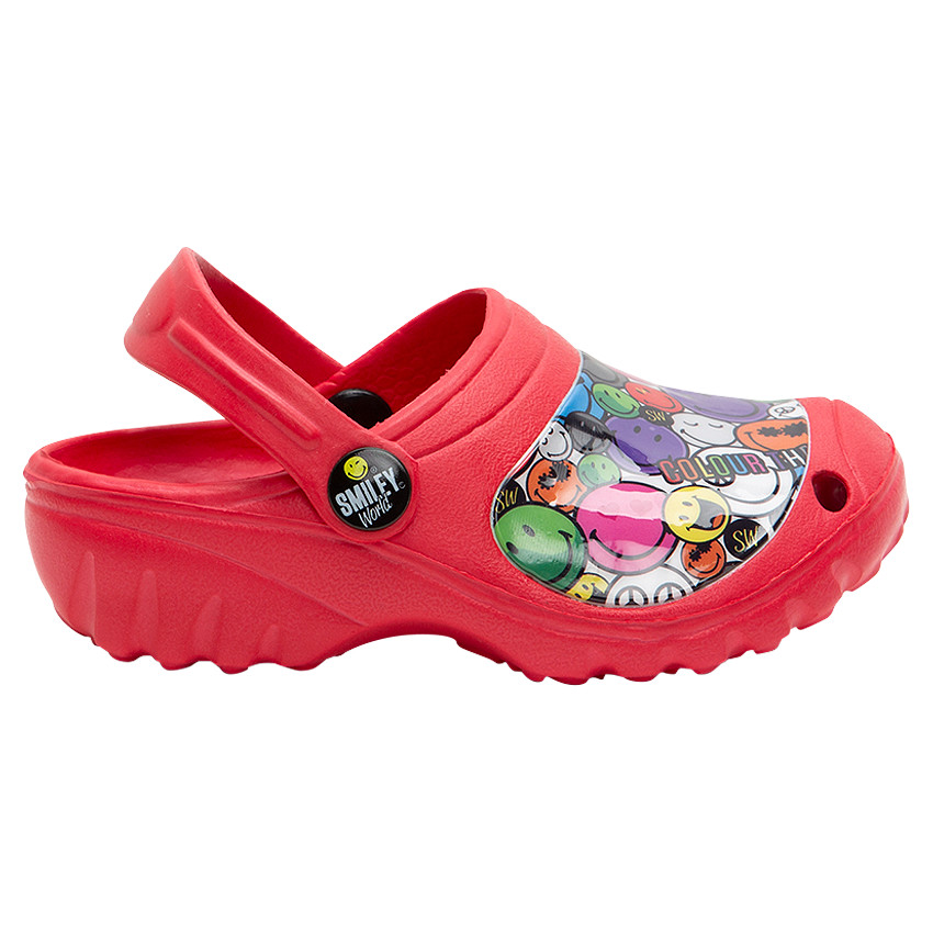 Σαμπό EVA με στάμπες Smiley, σε νούμερο 28 έως 35 