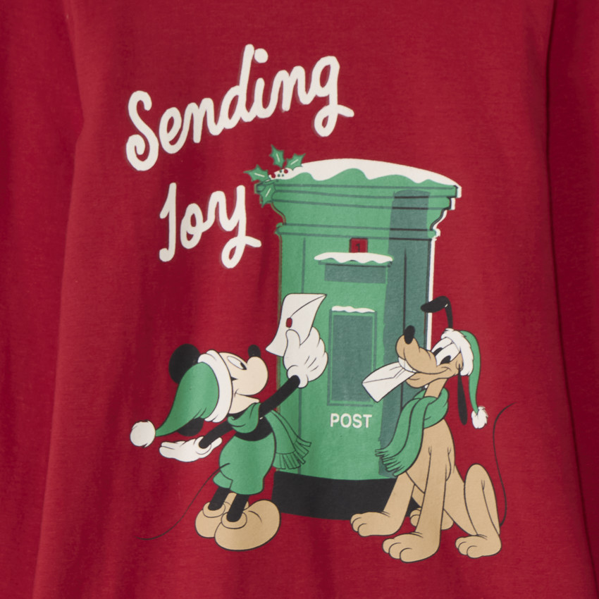 Μικρό αγόρι Disney Mickey Χριστουγεννιάτικη μπλούζα με γιακά. 