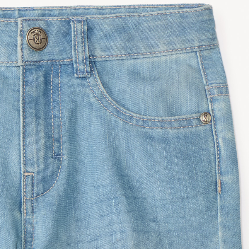 Βερμούδα από μονόχρωμο denim για αγόρι 