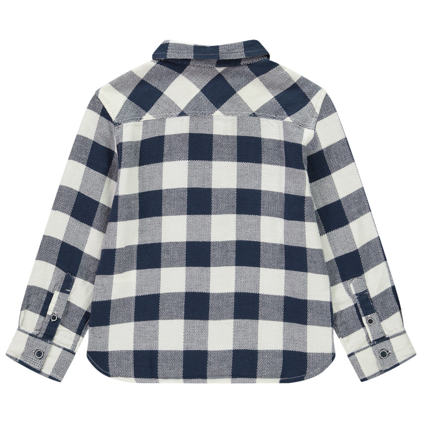 Πουκάμισο μακρυμάνικο με καρό σχέδιο για αγόρι 