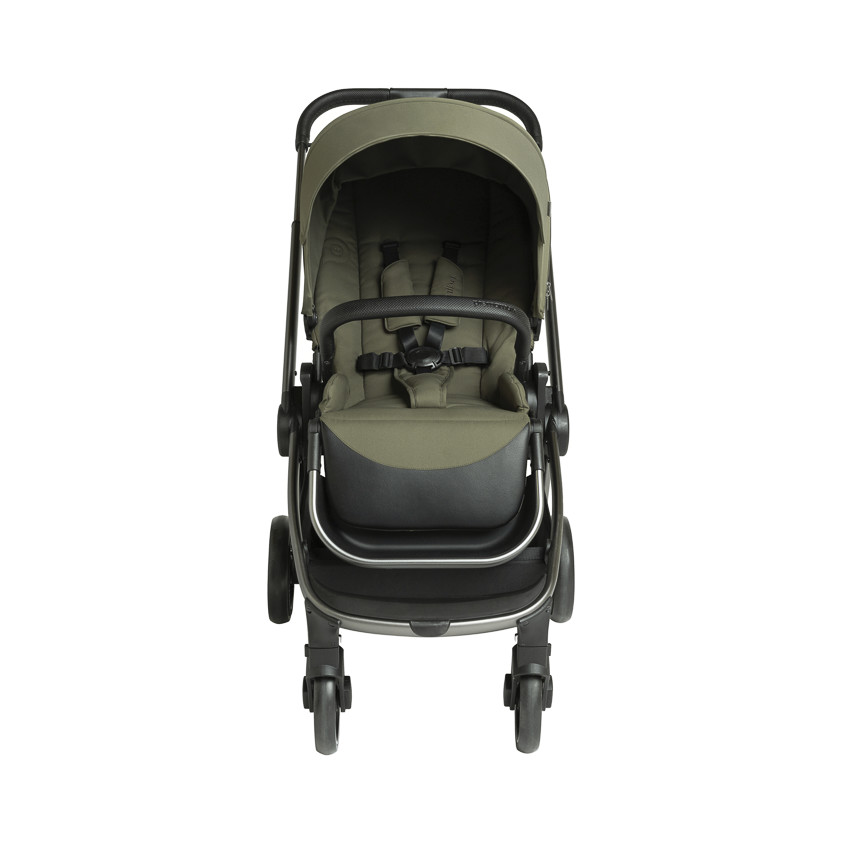 Poussette trio Alba avec nacelle vert olive 