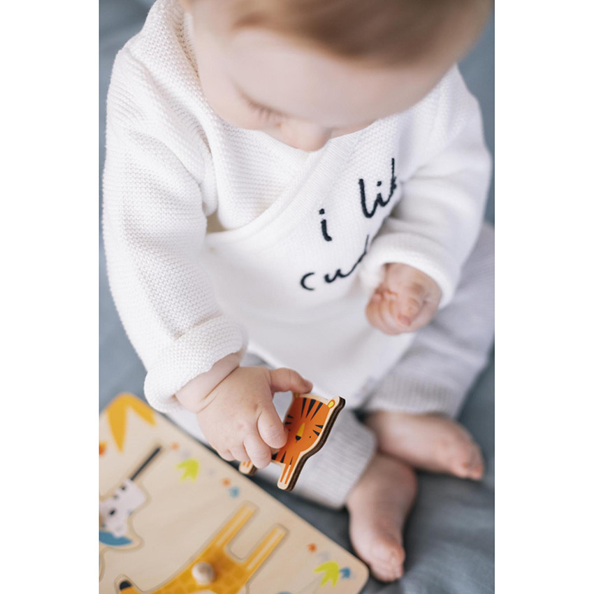 Ξύλινο πάζλ Crazy Jungle 5 τμχ. 