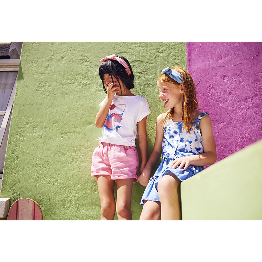 Τοπ με τιράντες από πλεκτό με εφέ tie & dye για κορίτσι  Additional Τοπ με τιράντες από πλεκτό με εφέ tie & dye για κορίτσι