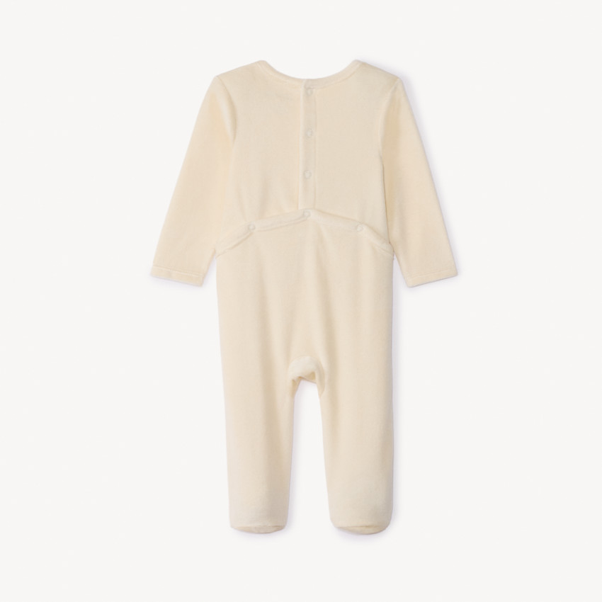 Φορμάκι βελουτέ με φαντεζί τύπωμα για bebe αγόρι 