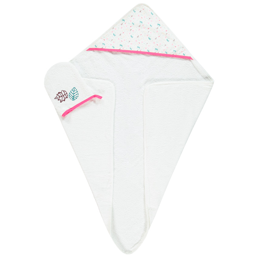 Cape de bain et gant de toilette Poetic nature 