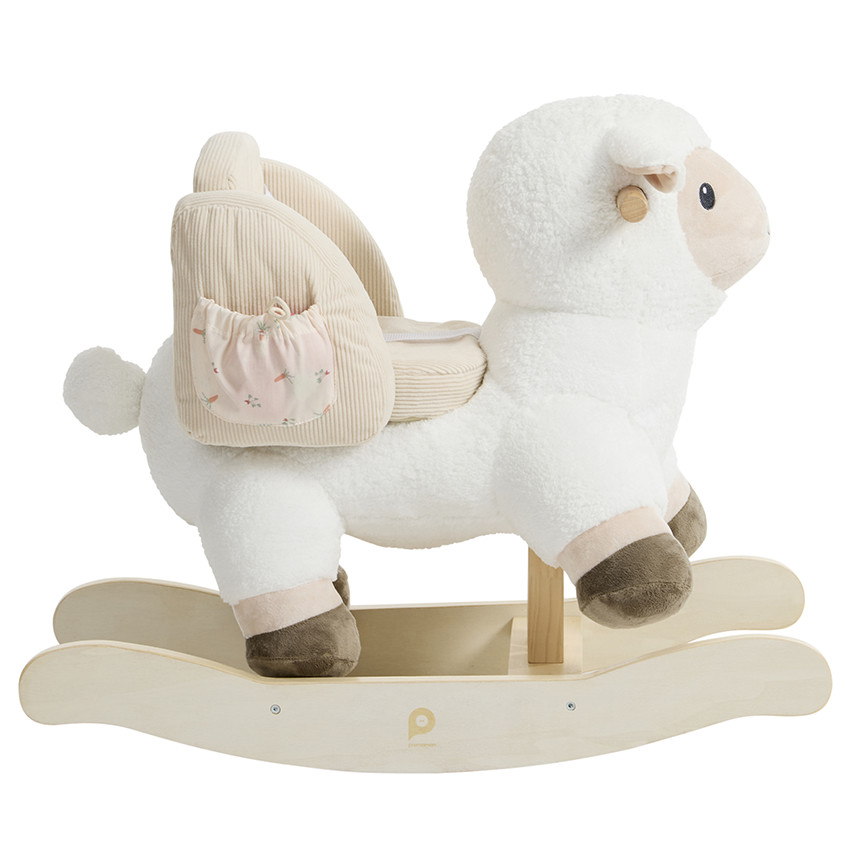 Mouton à bascule avec 2 jouets sensoriels 