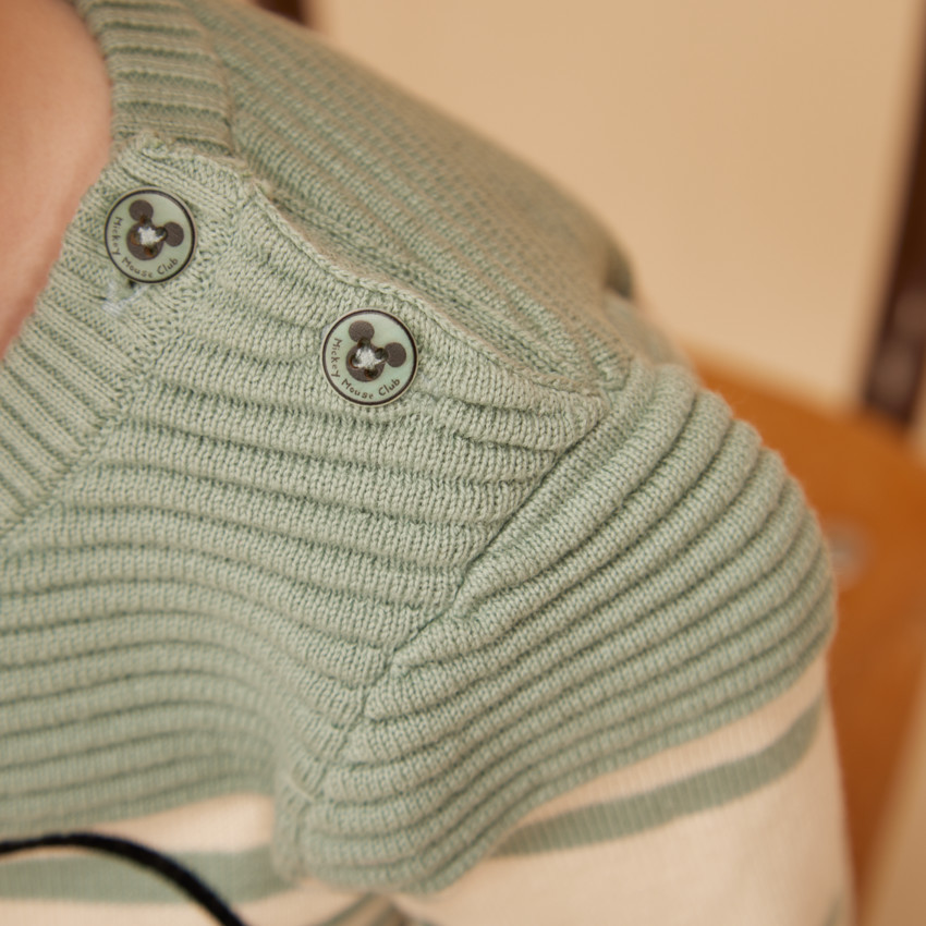 Pull en tricot print Mickey Disney pour bébé garçon 