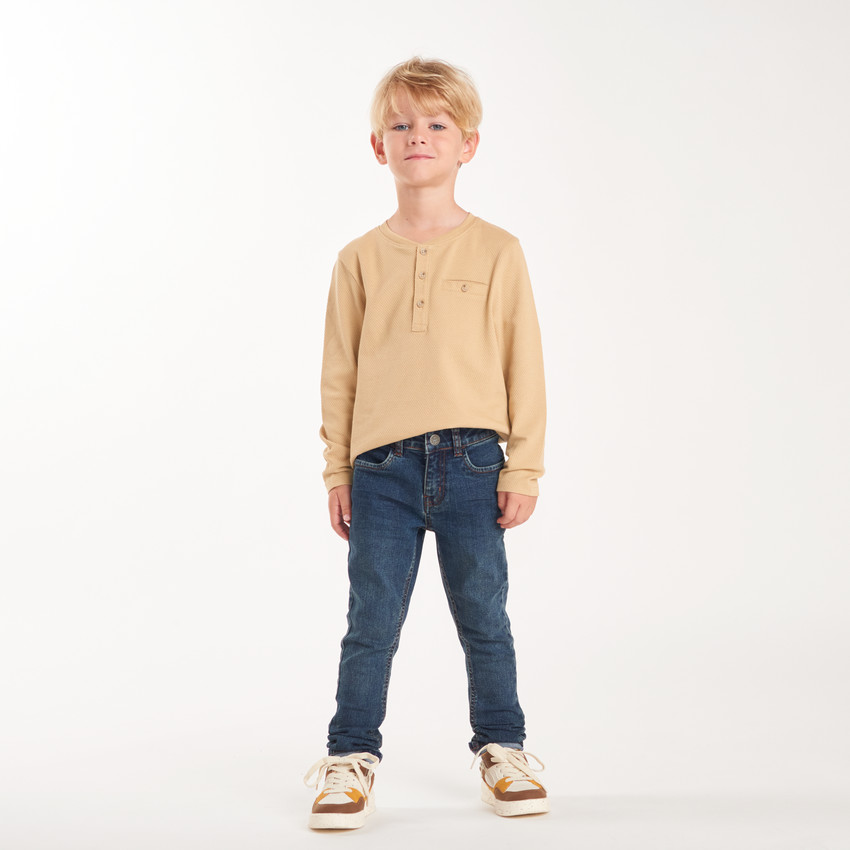 Τζιν slim από denim με ραφές σε αντίθεση αγόρι 