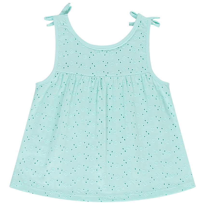 Débardeur en broderie anglaise pour fille 