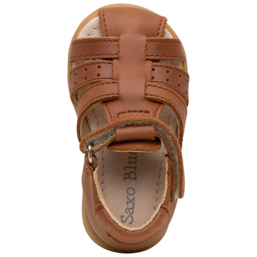 Δερμάτινα πέδιλα με διάτρητο λουράκι 