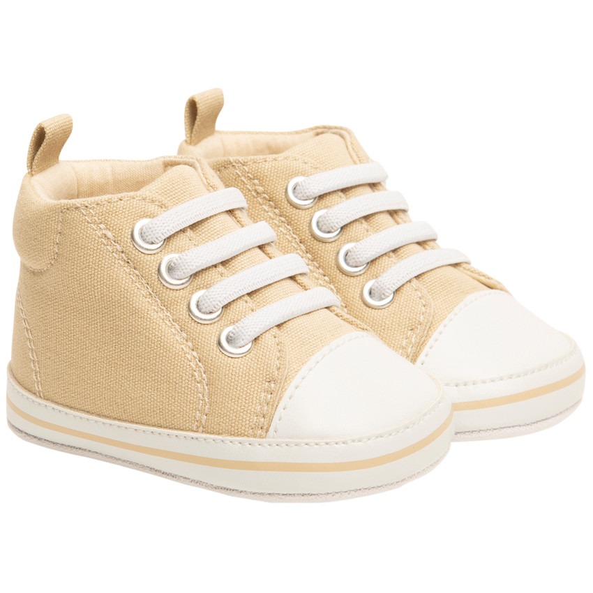 Αθλητικά παπούτσια ψηλά με κορδόνια από ύφασμα για μωρό αγόρι 