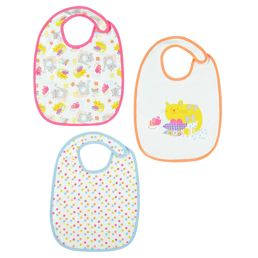 Σετ 3 βαμβακερές σαλιάρες 