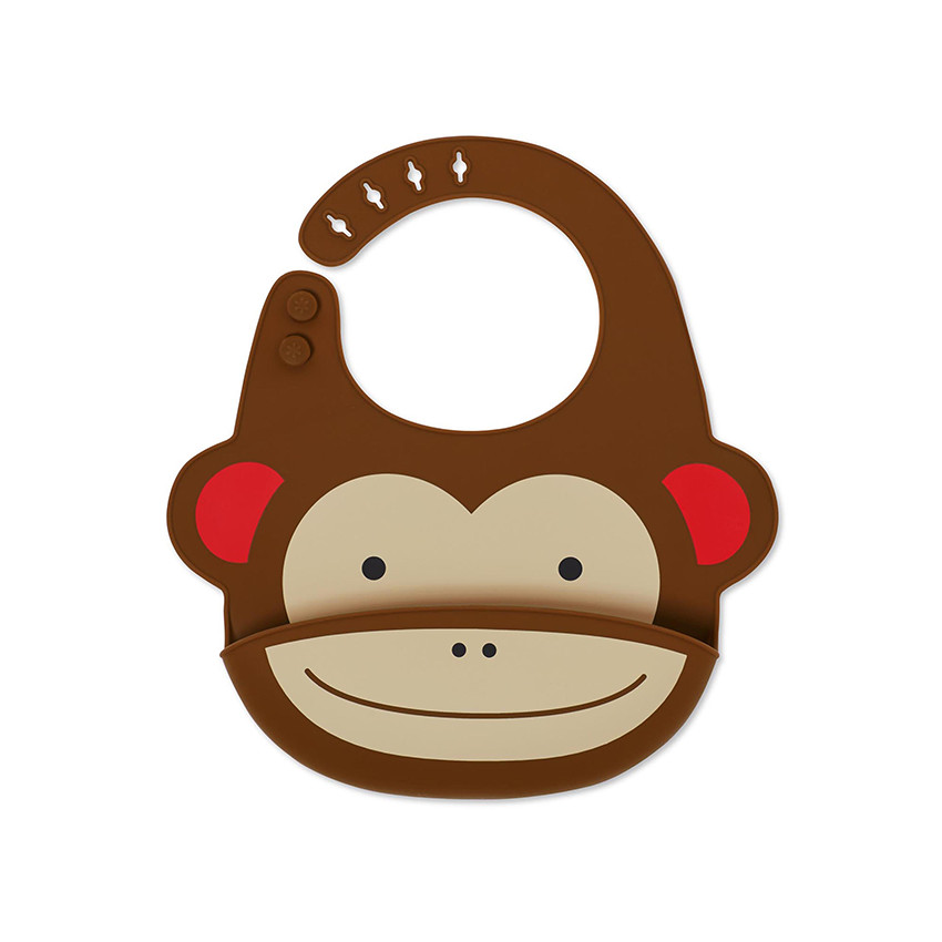 Σαλιάρα Σιλικόνης Zoo Μαϊμού 