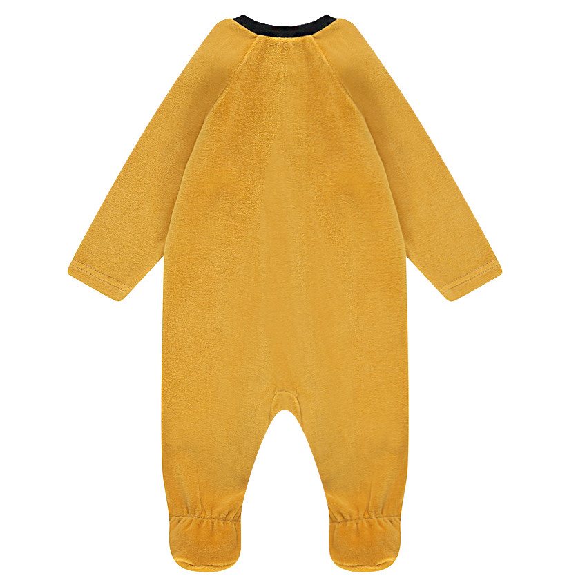 Σετ 2 βελουτέ φορμάκια ύπνου με φερμουάρ, ένα με μοτίβο μάσκα και ένα εμπριμέ 