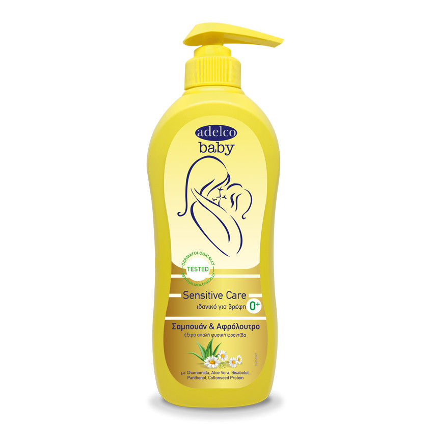 Σαμπουάν & Αφρόλουτρο 750ml Sensitive Care Adelco Baby  