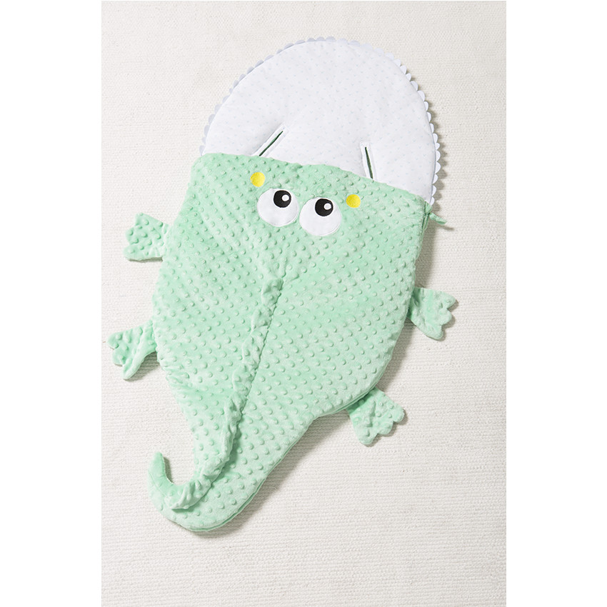 Υπνόσακος σε σχήμα κροκόδειλου από sherpa με ζέρσεϊ επένδυση 