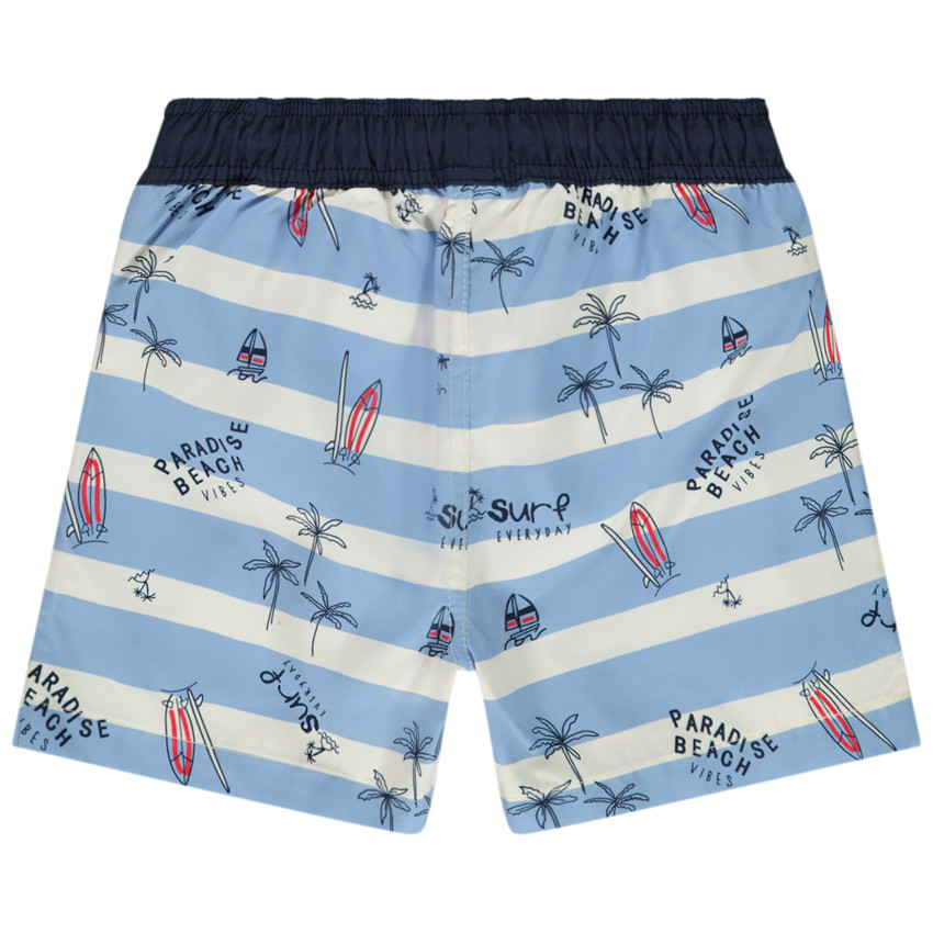 Σορτς μπάνιου ριγέ με φαντεζί σχέδιο για αγόρι 