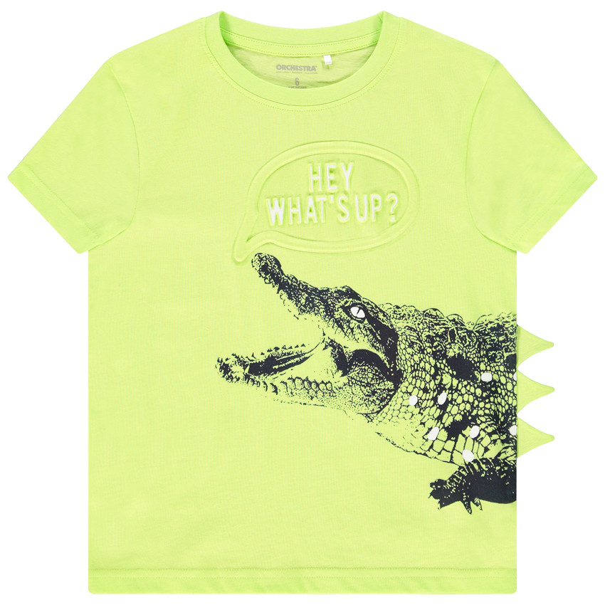 T-shirt manches courtes print embossed pour garçon Main T-shirt manches courtes print embossed pour garçon