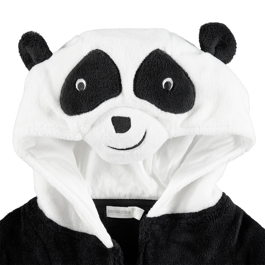 Robe de chambre en sherpa avec tête de panda 