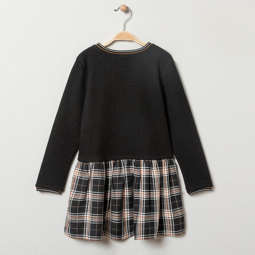 Φόρεμα μακρυμάνικο καρό για κορίτσι 