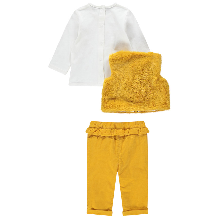 Ensemble 3 pièces avec t-shirt, gilet sans manches et pantalon velours  Additional Ensemble 3 pièces avec t-shirt, gilet sans manches et pantalon velours