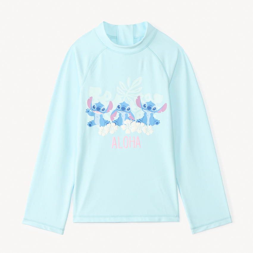 T-shirt με μακριά μανίκια κατά της UV ακτινοβολίας SPF 50+ Stitch Disney κορίτσι 