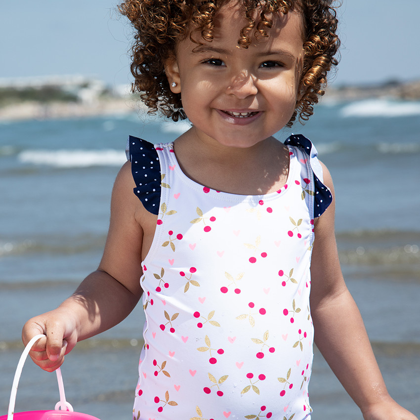 Μαγιό 1 pièce με σχέδιο κεράσια για bebe κορίτσι 