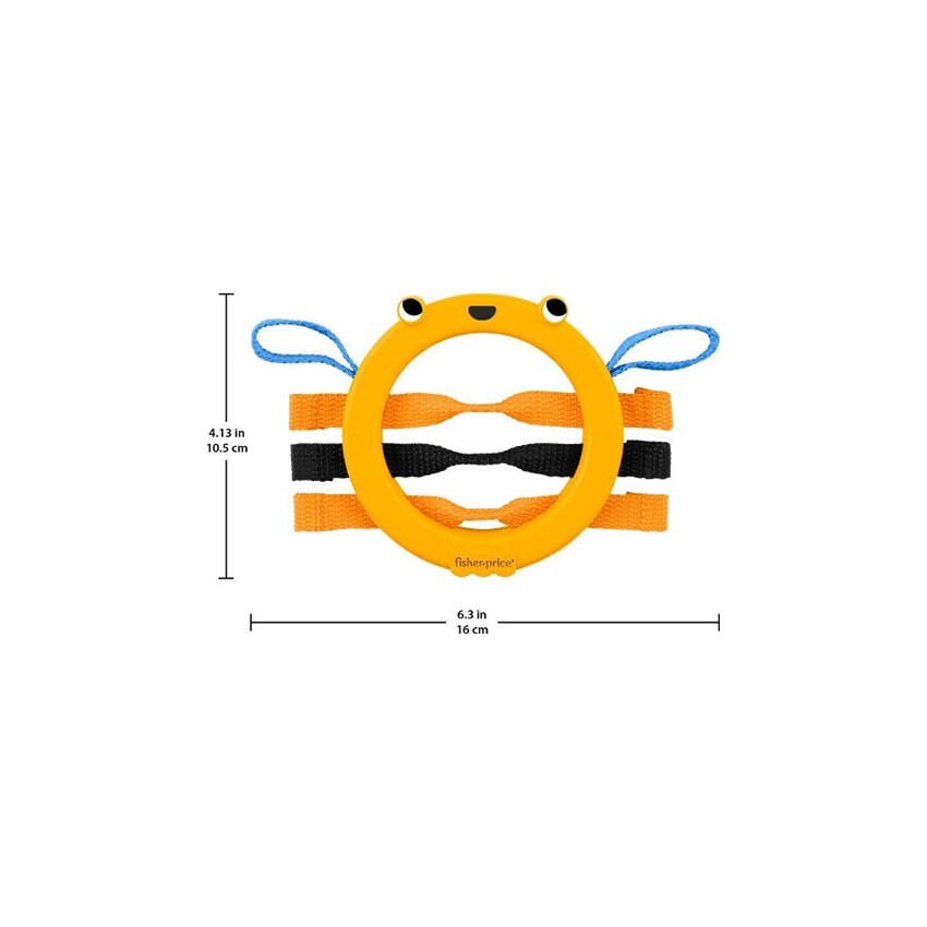 Mattel Βρεφικό Παιχνίδι από Ύφασμα Bumble Bee Activity Ring Fisher-Price  