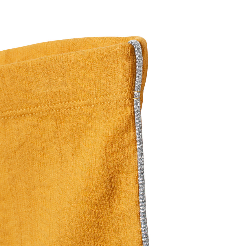 Legging en maille fantaisie à cordelette argentée 